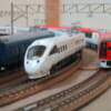 複々線の鉄道模型の車両（Ｎゲージ）